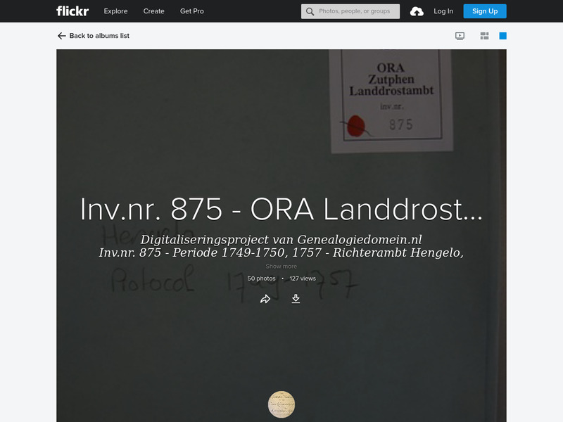 Screenshot van website