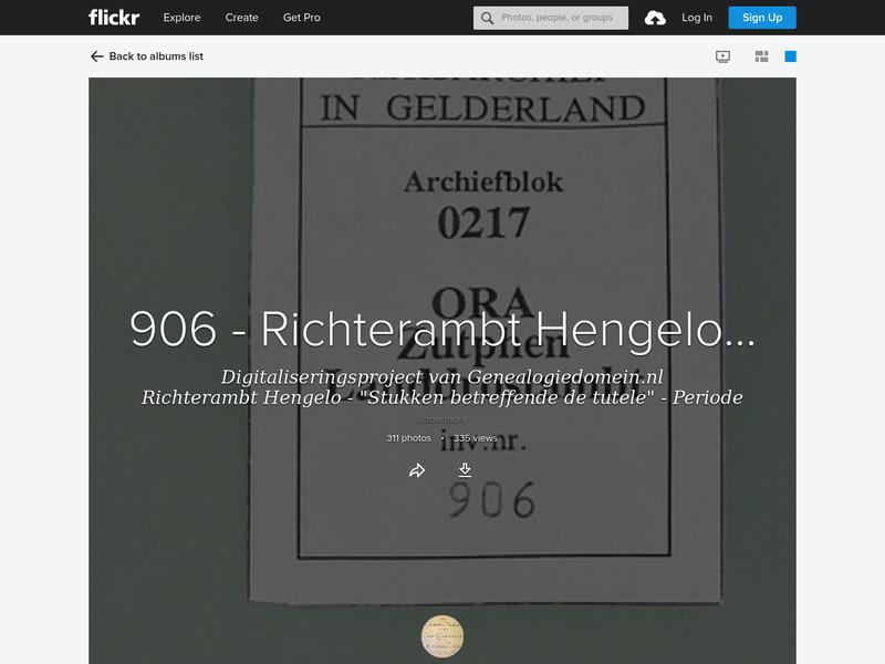 Screenshot van website