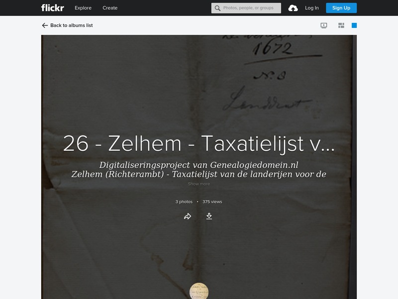 Screenshot van website