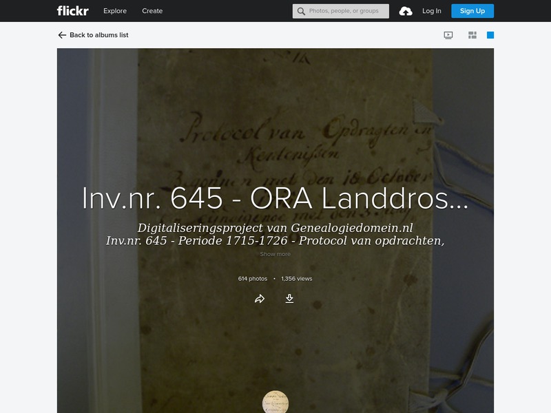 Screenshot van website