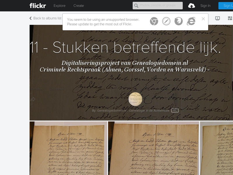 Screenshot van website