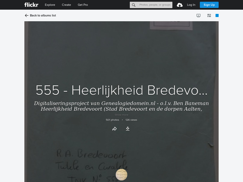 Screenshot van website