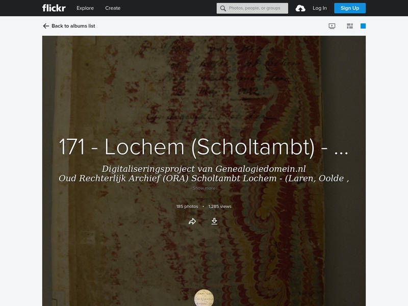 Screenshot van website