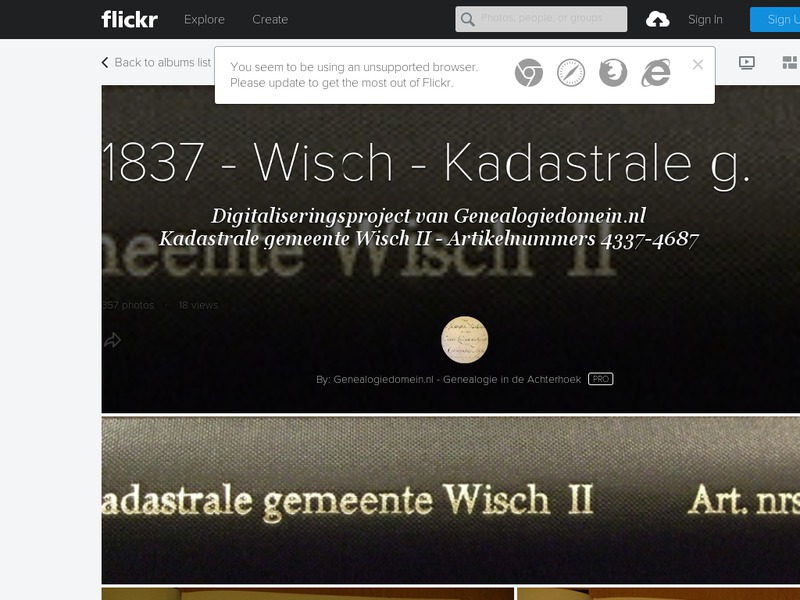 Screenshot van website