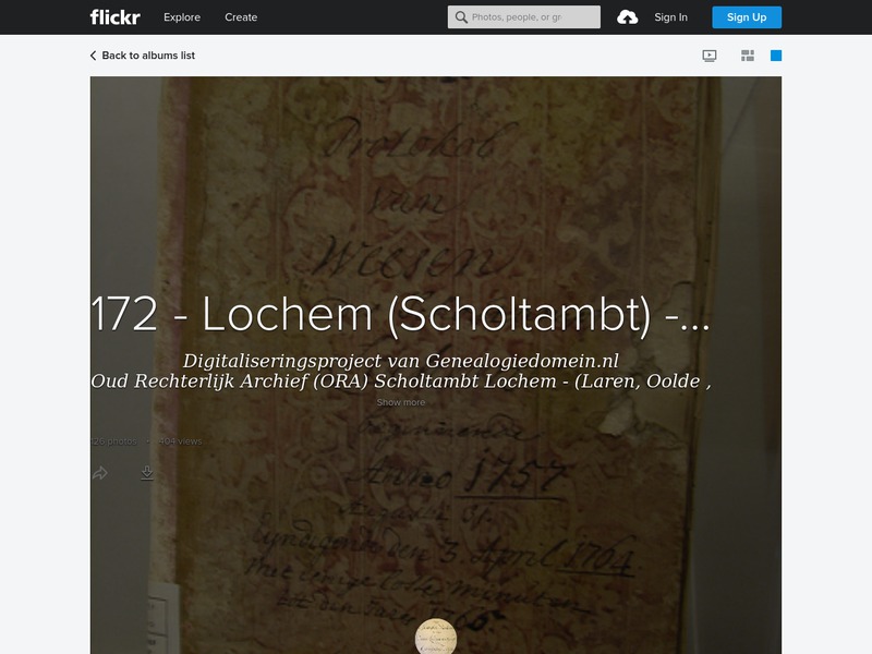 Screenshot van website