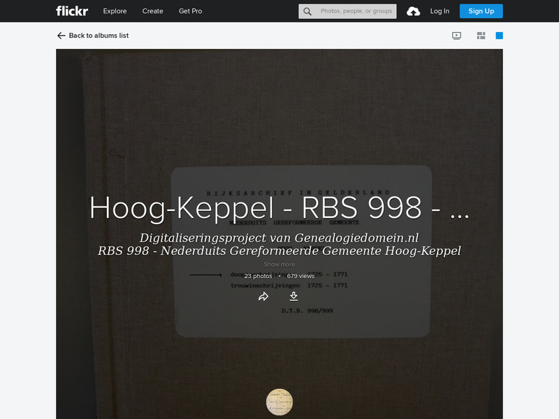 Screenshot van website