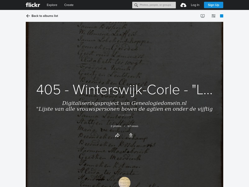 Screenshot van website