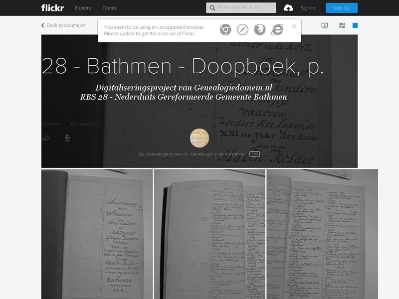 Screenshot van website