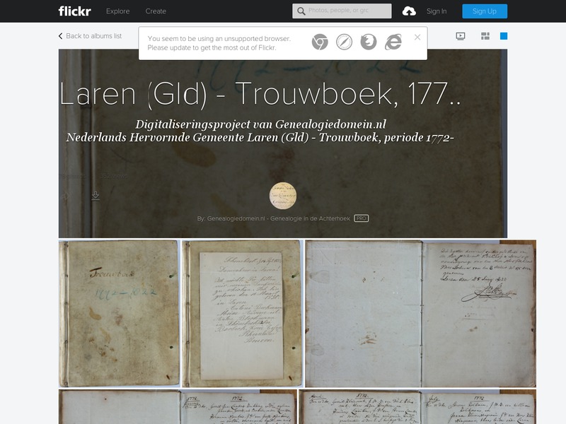 Screenshot van website