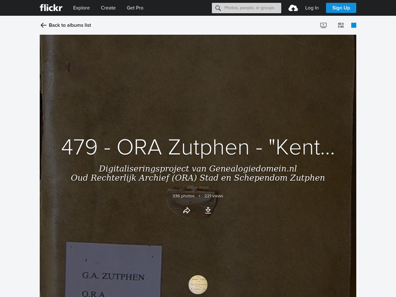 Screenshot van website