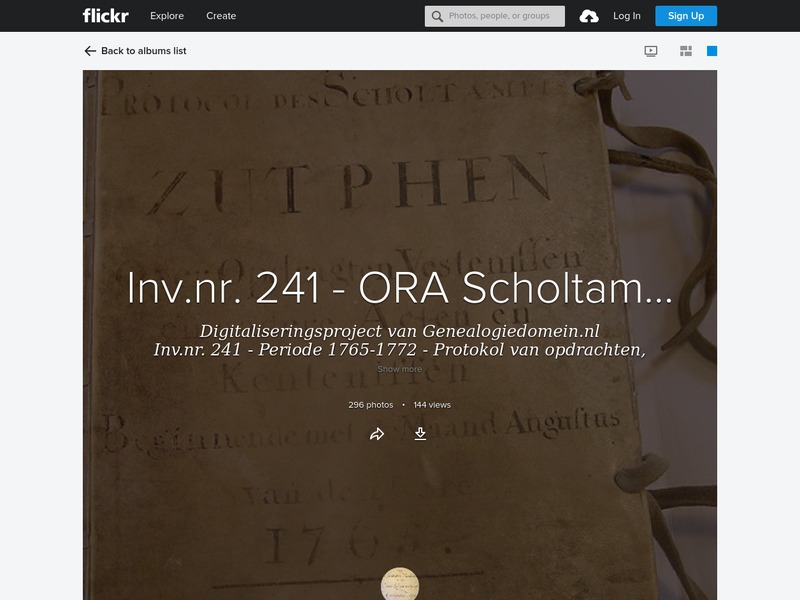 Screenshot van website