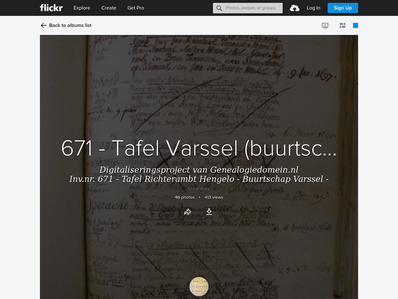 Screenshot van website