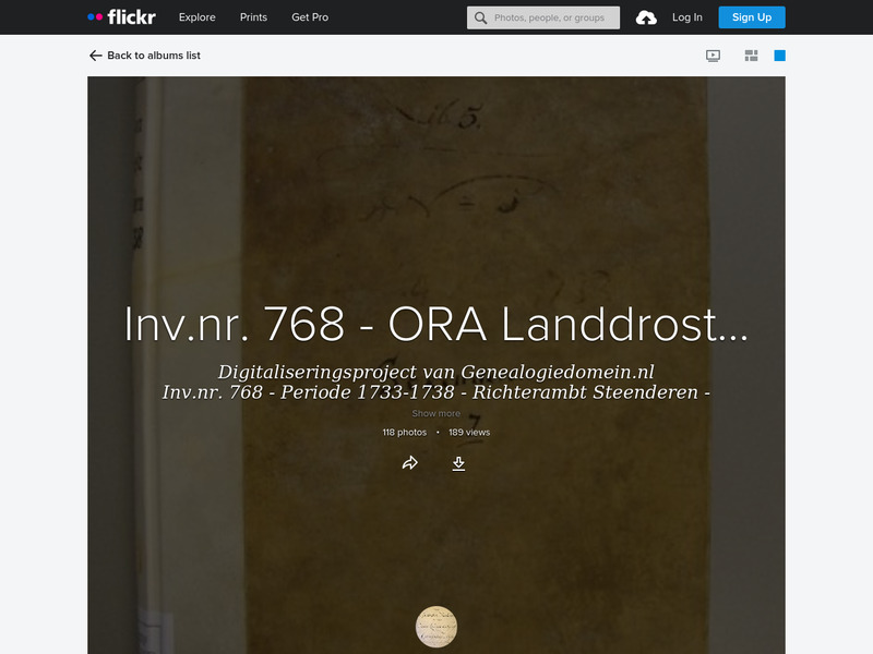 Screenshot van website
