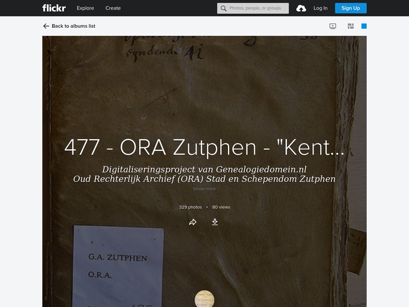 Screenshot van website