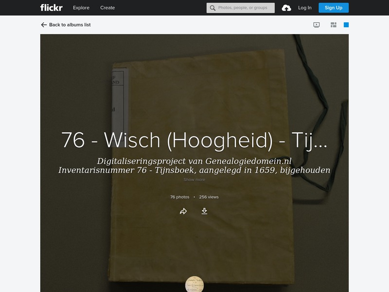 Screenshot van website