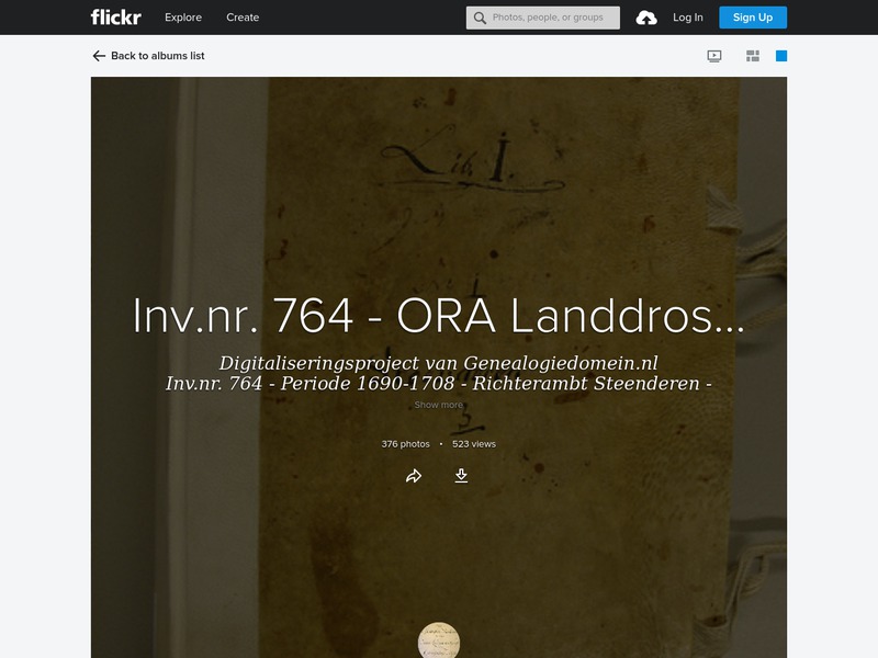 Screenshot van website