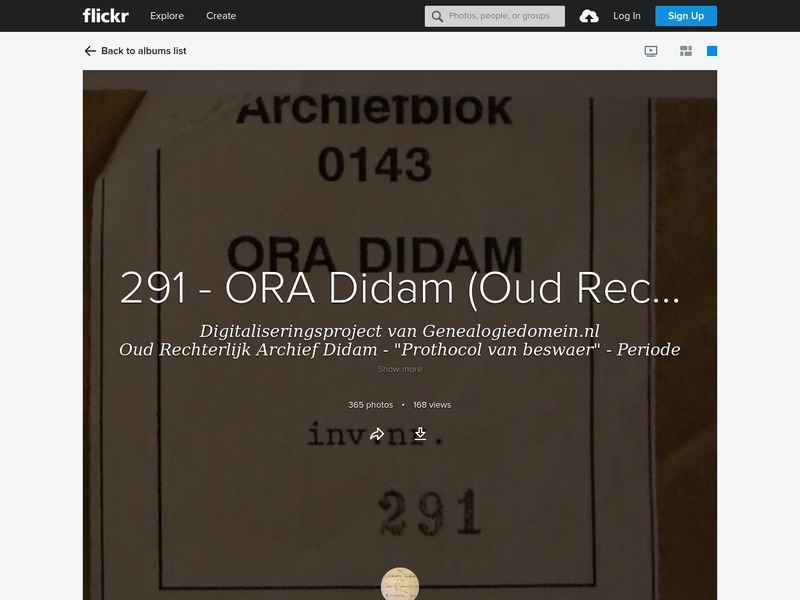 Screenshot van website