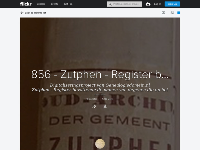 Screenshot van website