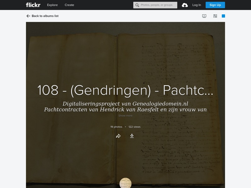 Screenshot van website