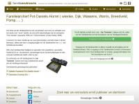 Screenshot van website