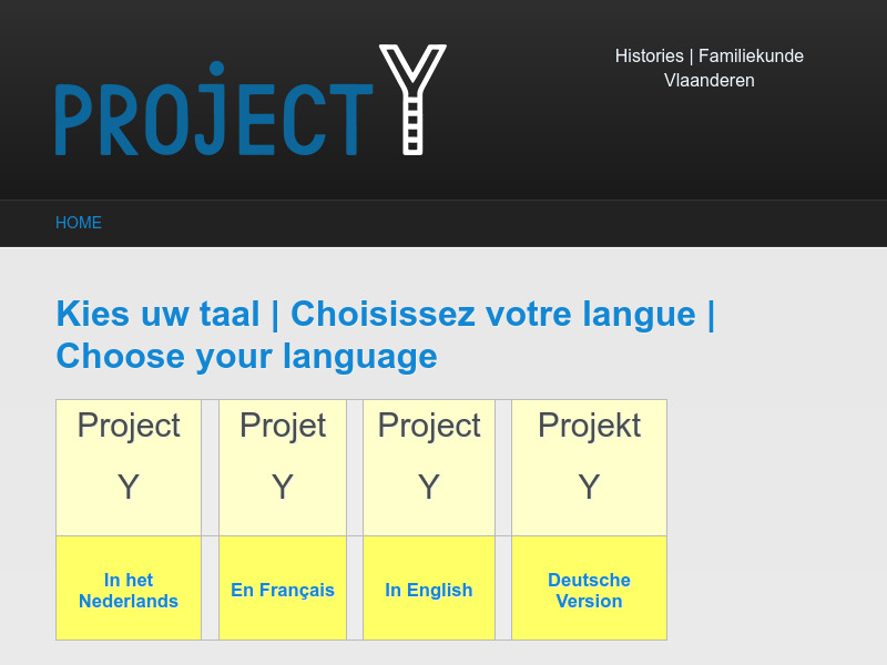Screenshot van website