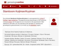 Screenshot van website