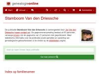 Screenshot van website