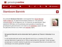 Screenshot van website