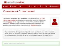 Screenshot van website