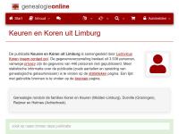 Screenshot van website