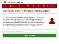 Screenshot van website