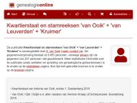 Screenshot van website