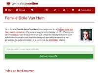 Screenshot van website
