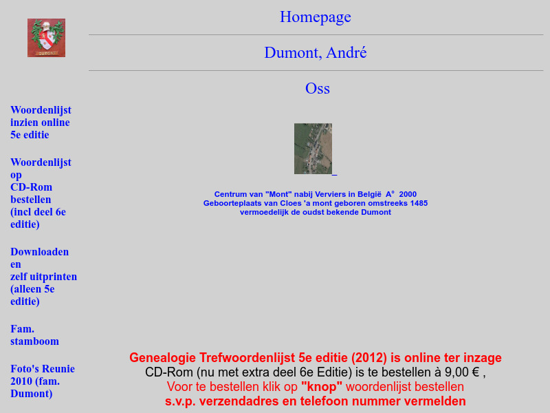 Screenshot van website