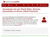 Screenshot van website