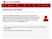 Screenshot van website