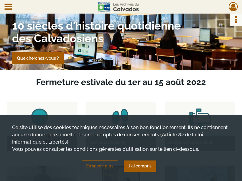 Screenshot van website