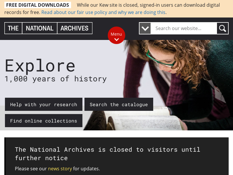 Screenshot van website