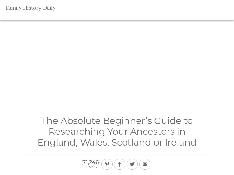Screenshot van website