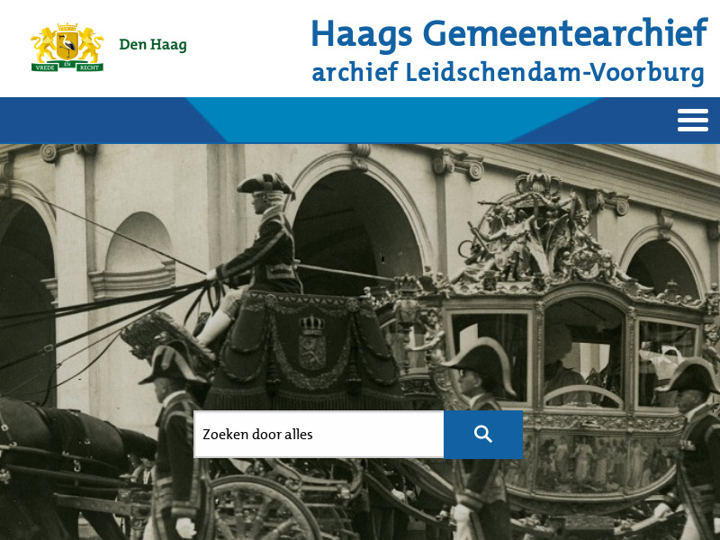 Screenshot van website