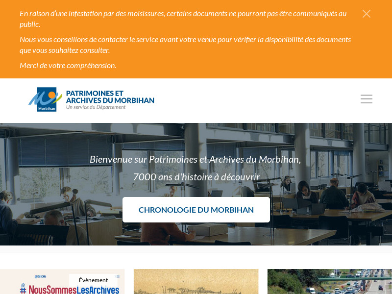 Screenshot van website