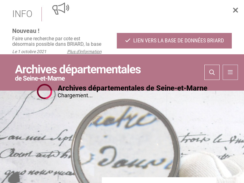 Screenshot van website