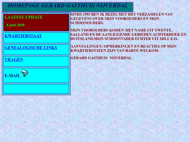 Screenshot van website