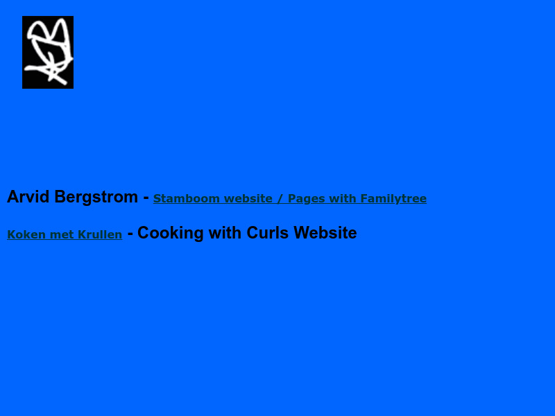 Screenshot van website