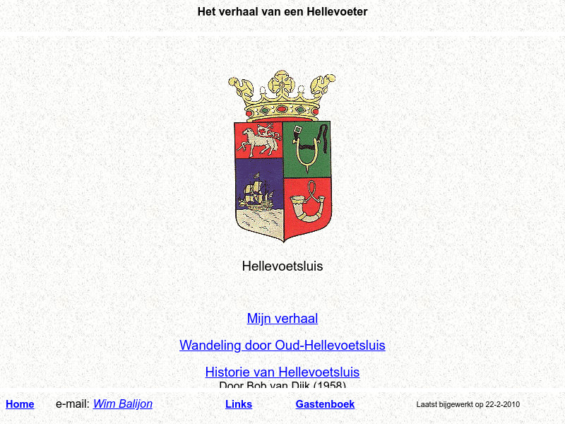 Screenshot van website