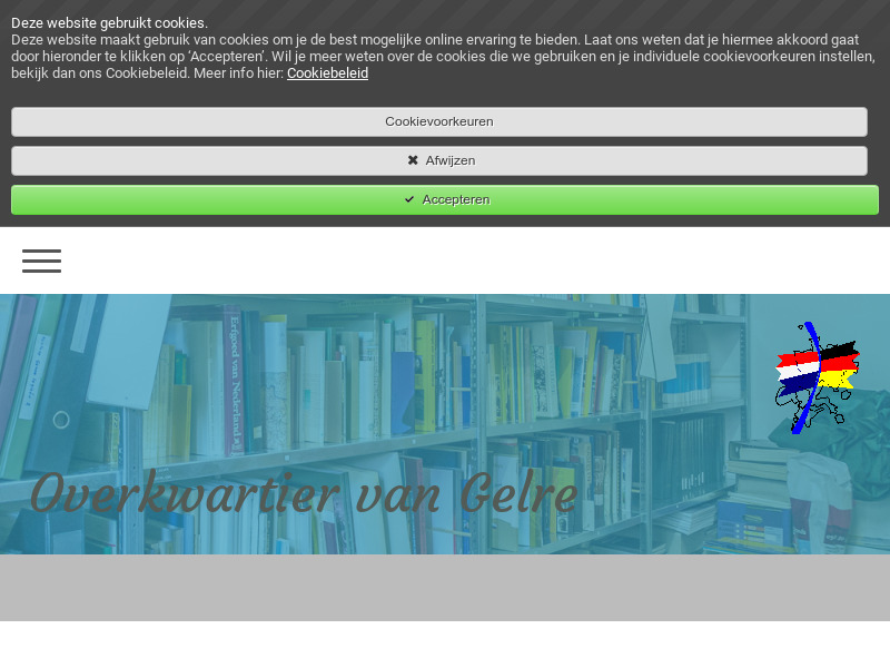 Screenshot van website