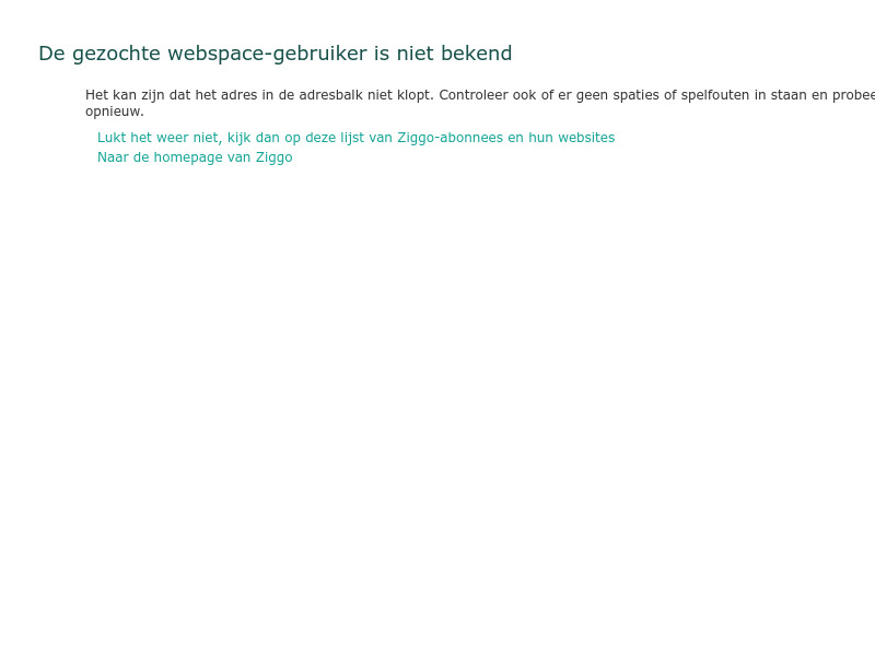 Screenshot van website