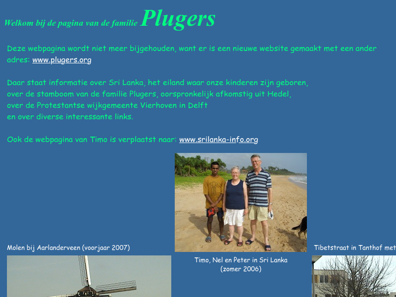 Screenshot van website