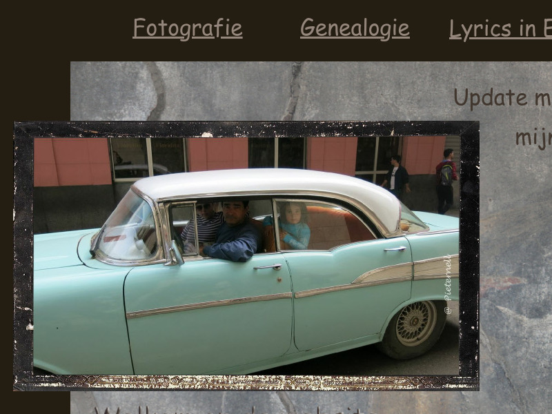 Screenshot van website