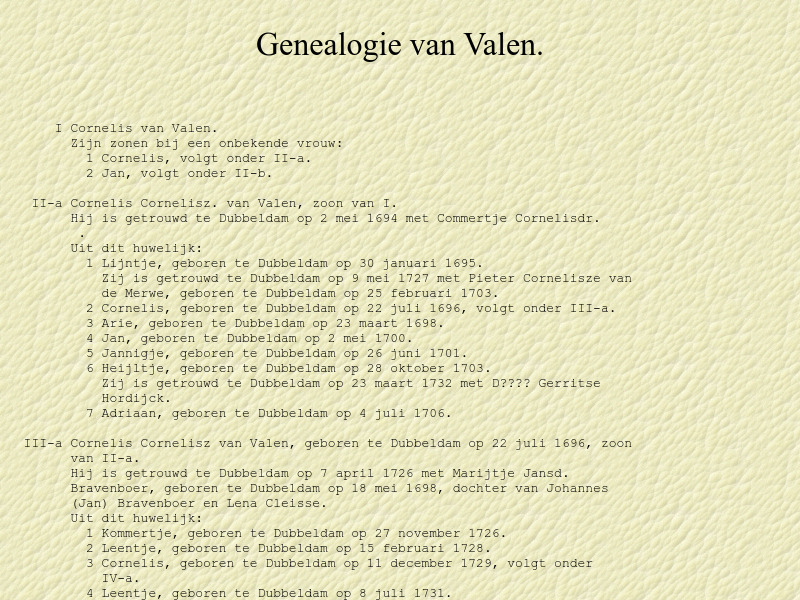 Screenshot van website